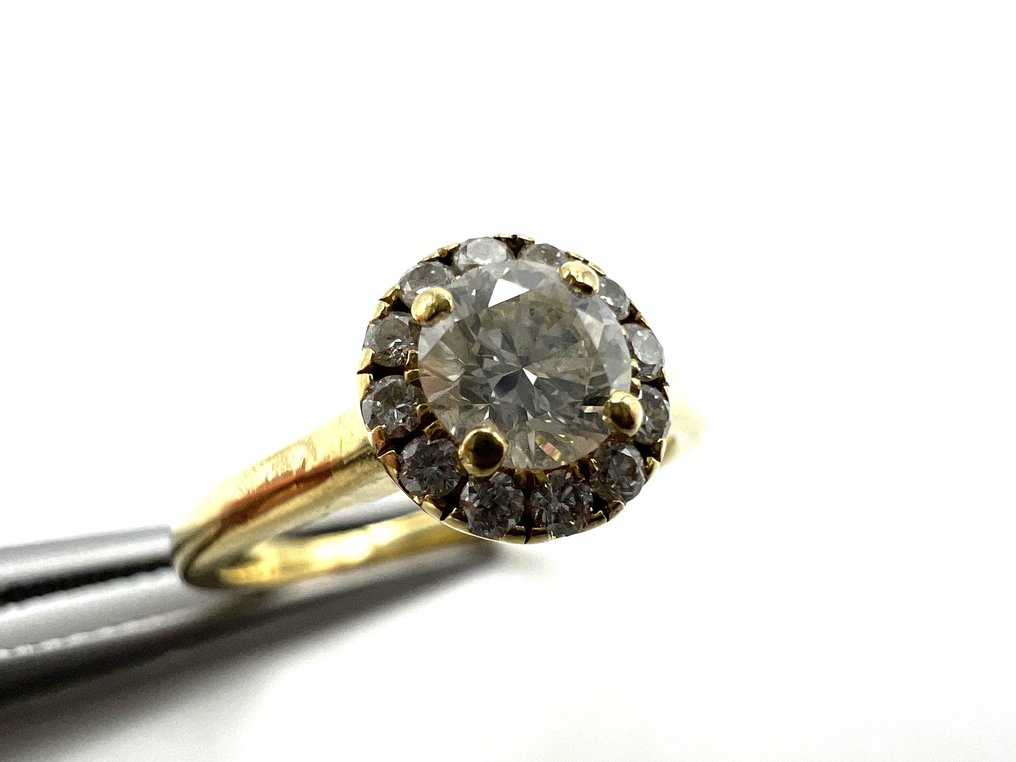 χωρίς τιμή ασφαλείας - Δαχτυλίδι - 18 καράτια Κίτρινο χρυσό -  0.36ct. tw. Διαμάντι (Φυσικό)  #4.3