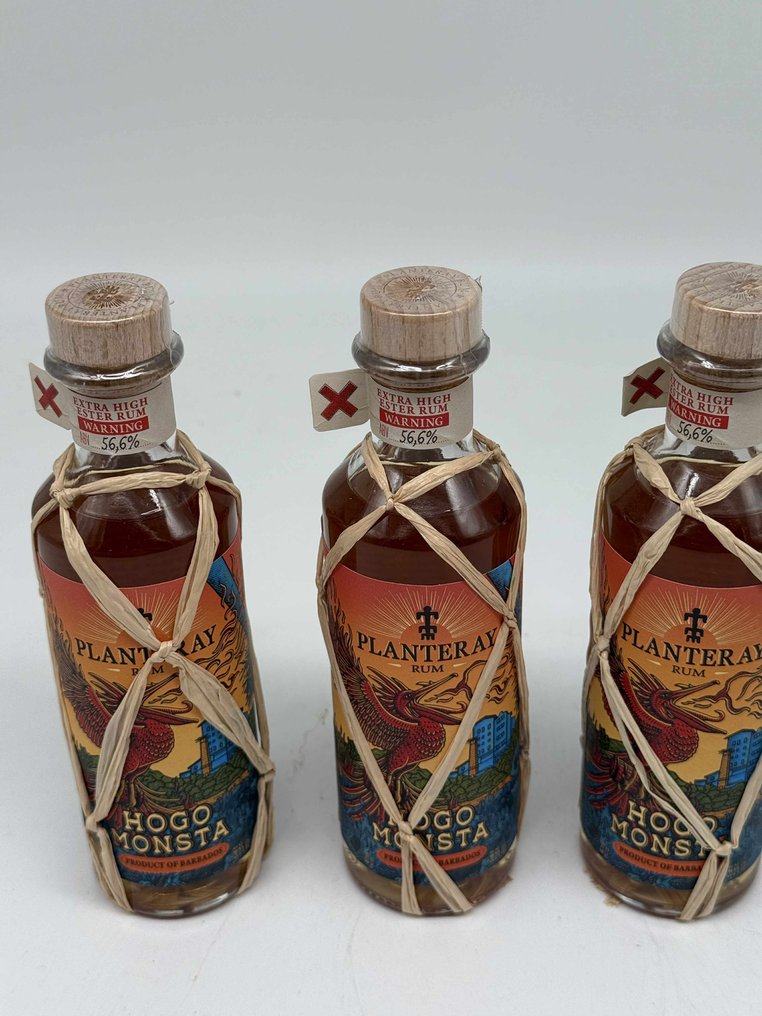 West Indies (WIRD) Planteray - Hogo Monsta - Extra High Ester Rum  - 20cl - 3 bottles #1.0