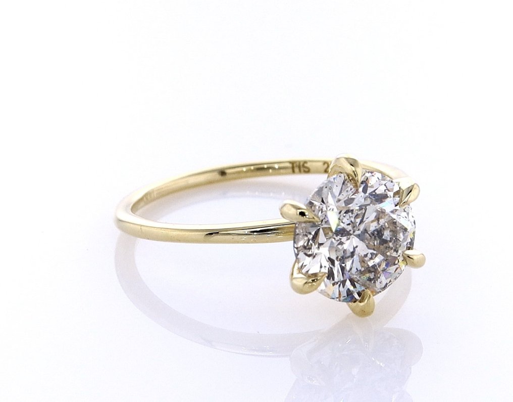 戒指 - 14 克拉 黃金 - 2.34ct. tw. 鉆石 (天然) #3.2