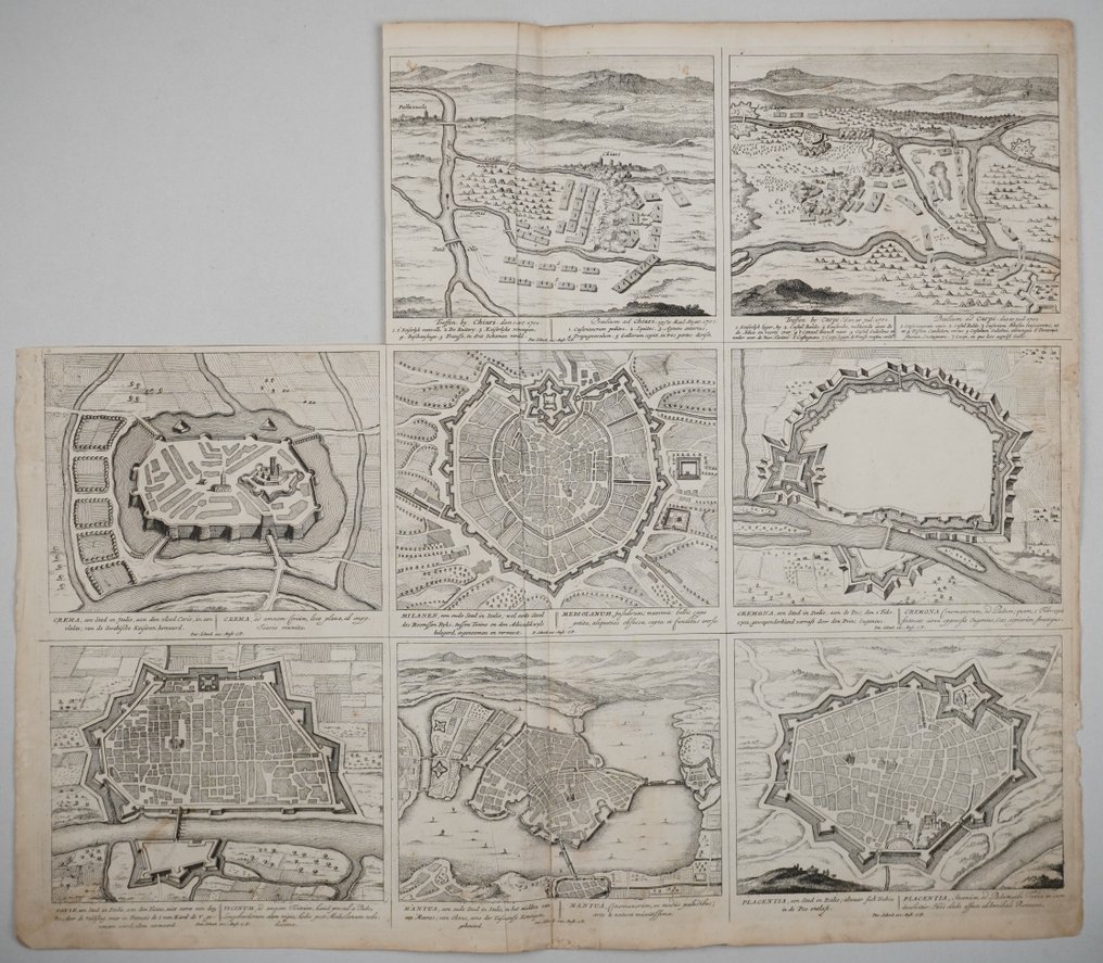 Italy - Italian Cities; Peter Schenk - Theater of War - 1701-1720 #1.0