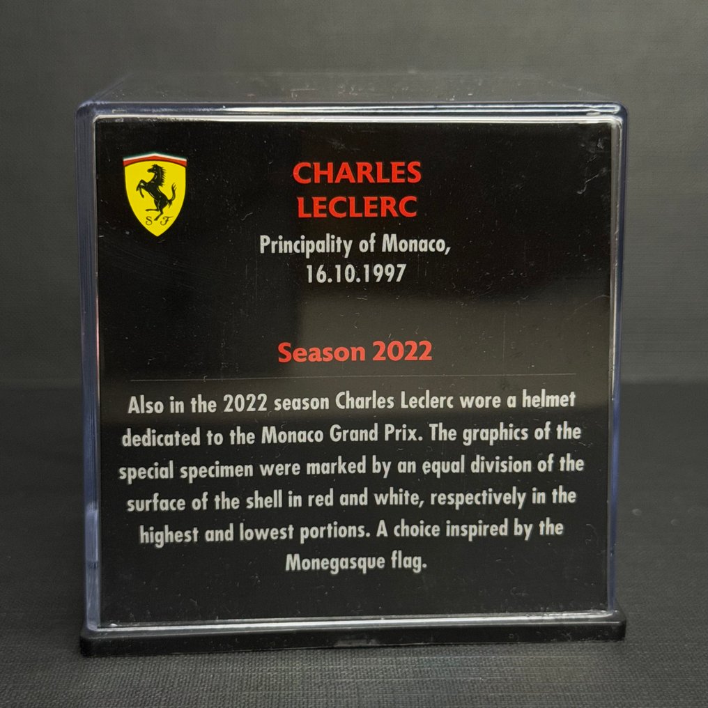 Ferrari - GP Monaco - Charles Leclerc - 2022 - Κράνος κλίμακας 1/5.  #4.3