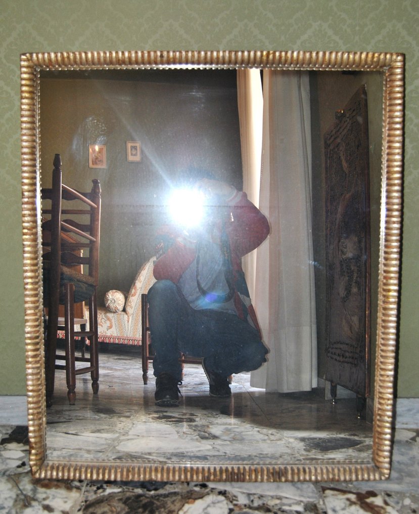 Mirror - Oak - Golden and silver frame #1.0