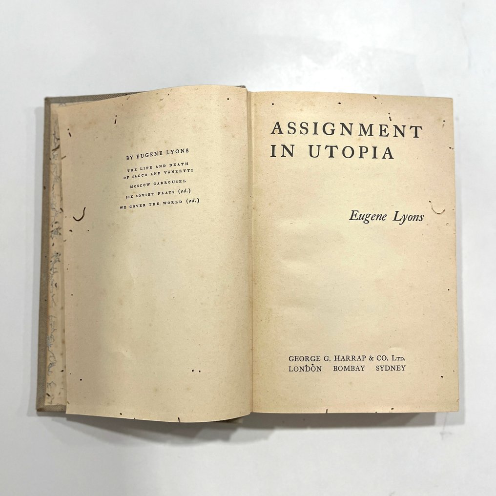 Eugene Lyons - Assignment in Utopia - 1937 #1.0