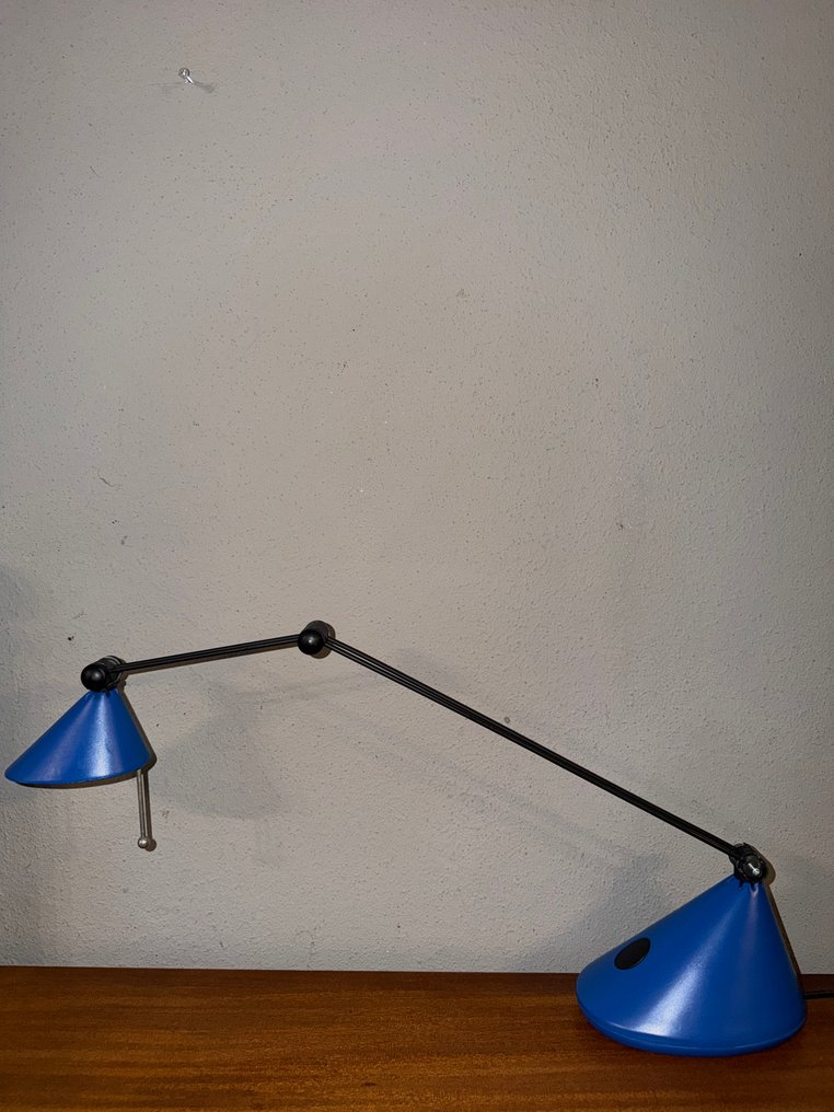 台灯 - 玻璃, 铬 - Memphis 风格 #1.0