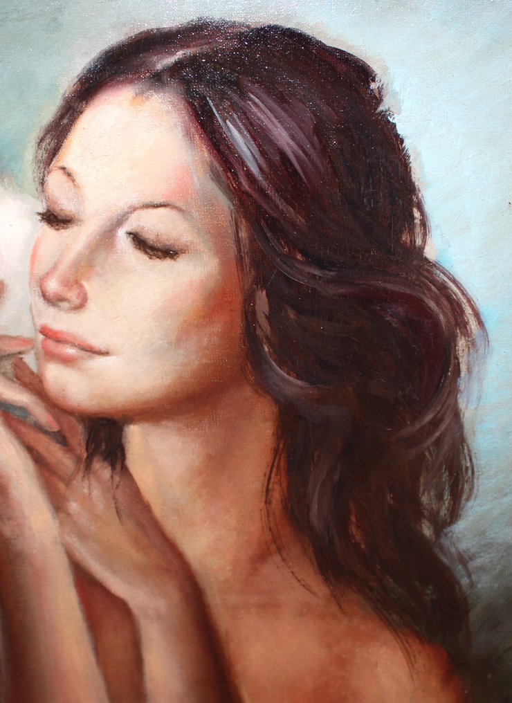 Alfred Armengol Terrés (XX) - Chica con pájaro - NO RESERVE #1.0