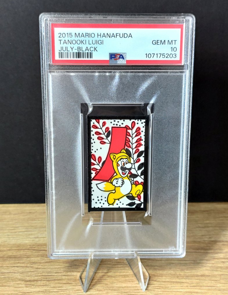 2015 Super Mario Hanafuda - Tanooki Luigi Graded card - PSA 10 #1.0