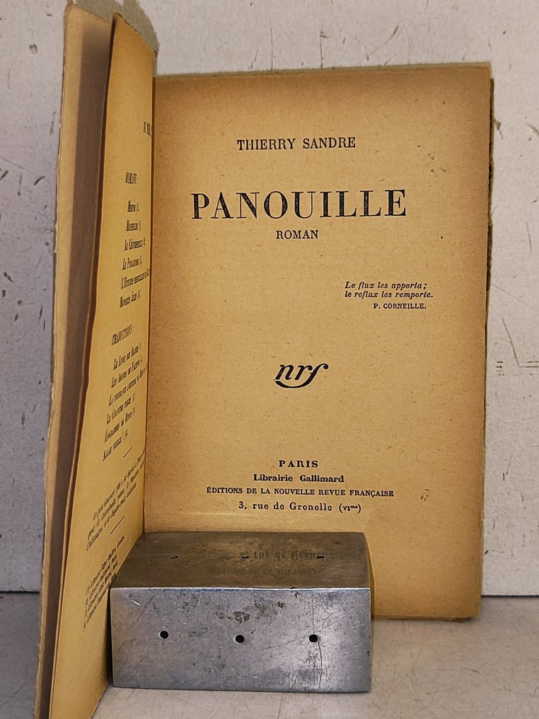 Signé; Thierry Sandre - Panouille [Avec envoi à Paul Valéry] - 1926 #4.3