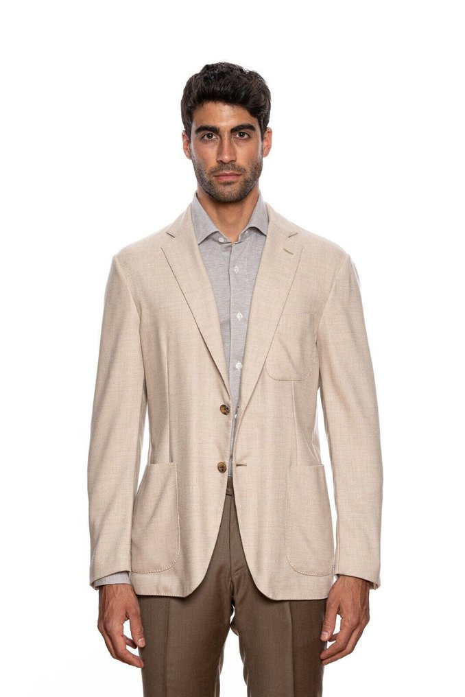 BELVEST RRP 2290€ Beige 100% Cashmere Jacket Blazer - 50 IT - Blazer - New with tags #1.0