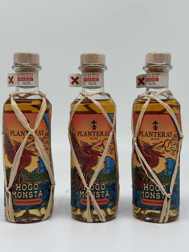 West Indies (WIRD) Planteray - Hogo Monsta - Extra High Ester Rum  - 20cl - 3 bottles #3.2