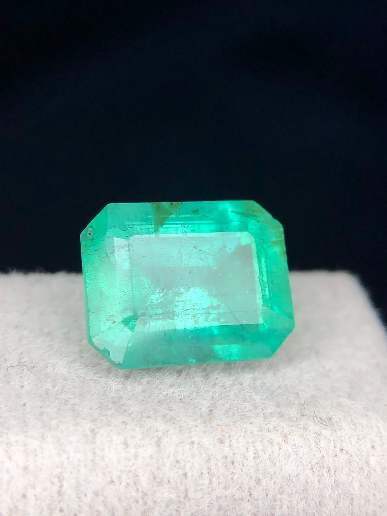 Utan reservationspris - 1 pcs  Grön Beryll  - 3.10 ct - International Colored Gemstone Association (ICA GemLab) - Ett samlarobjekt #2.1