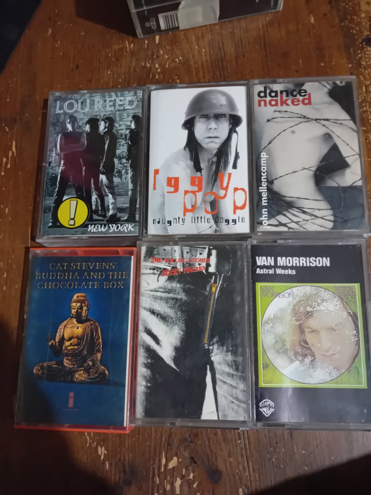 Van Morrison, Cat Stevens, The Rolling Stones, Lou Reed, John Mellencamp, Iggy Pop - 6 x tapes - Titoli vari - Musicassetta - 1974 #1.0
