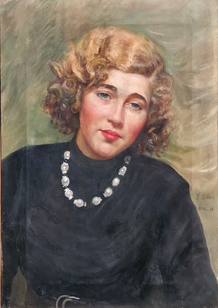 Francesco De Nicola (1882-1961) - Ritratto di donna #1.0