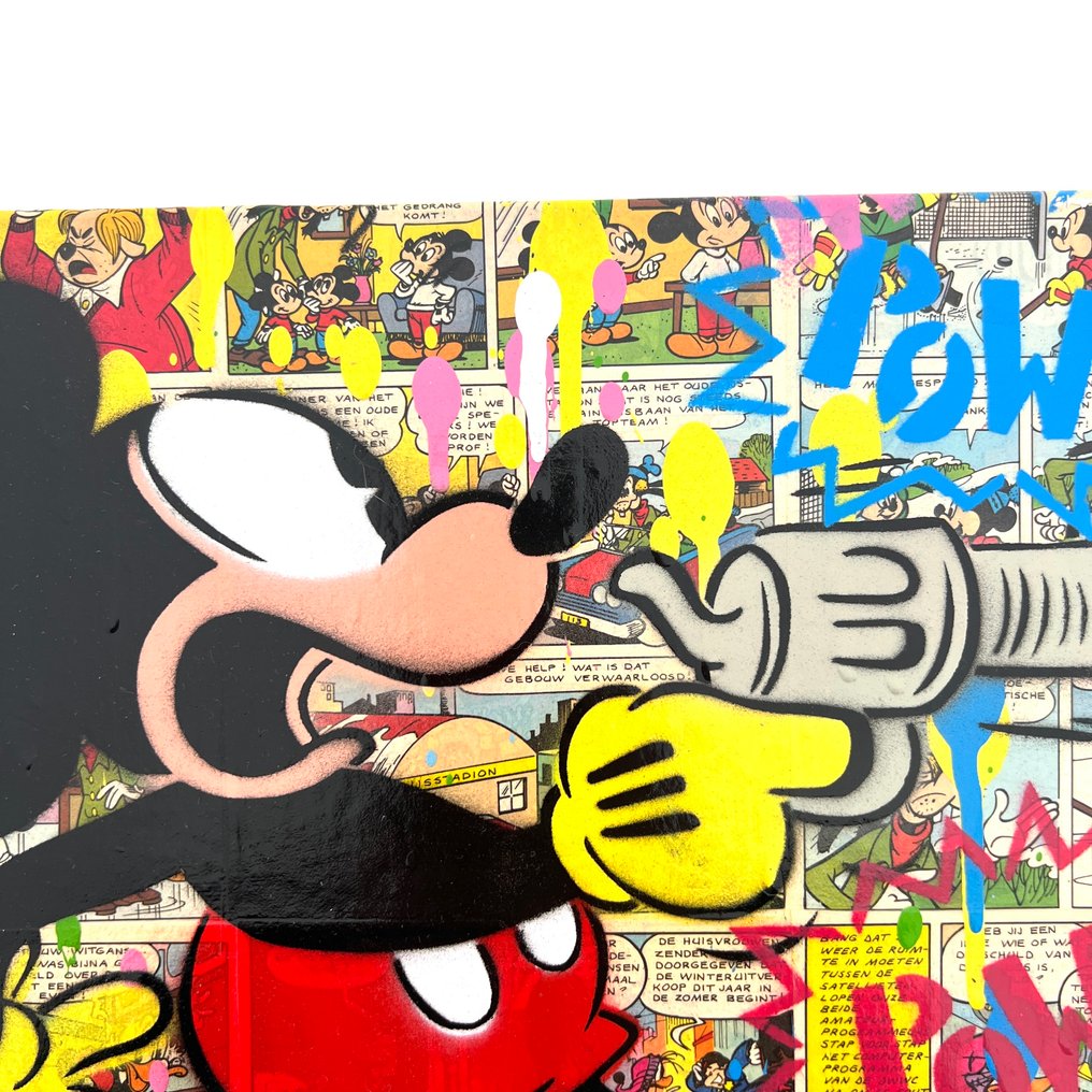 Koen Betjes (1992) - Mickey Mouse - Hands up! x POP (canvas) #2.1