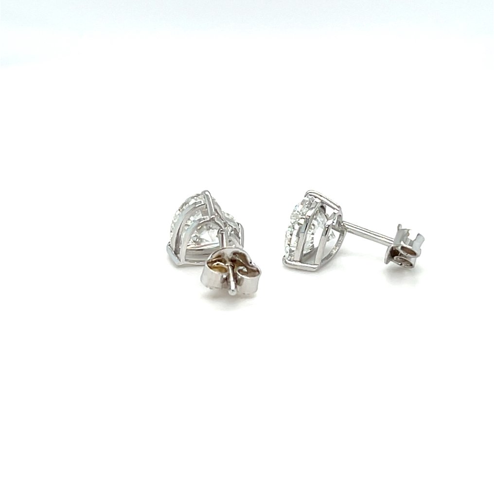 耳环 - 14K包金 白金 - 3.05ct. tw. 钻石 (实验室培育) #4.3