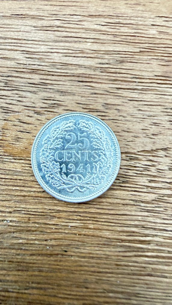 Nederland. Wilhelmina. 25 Cents 1941 (Zonder minimumprijs) #3.2