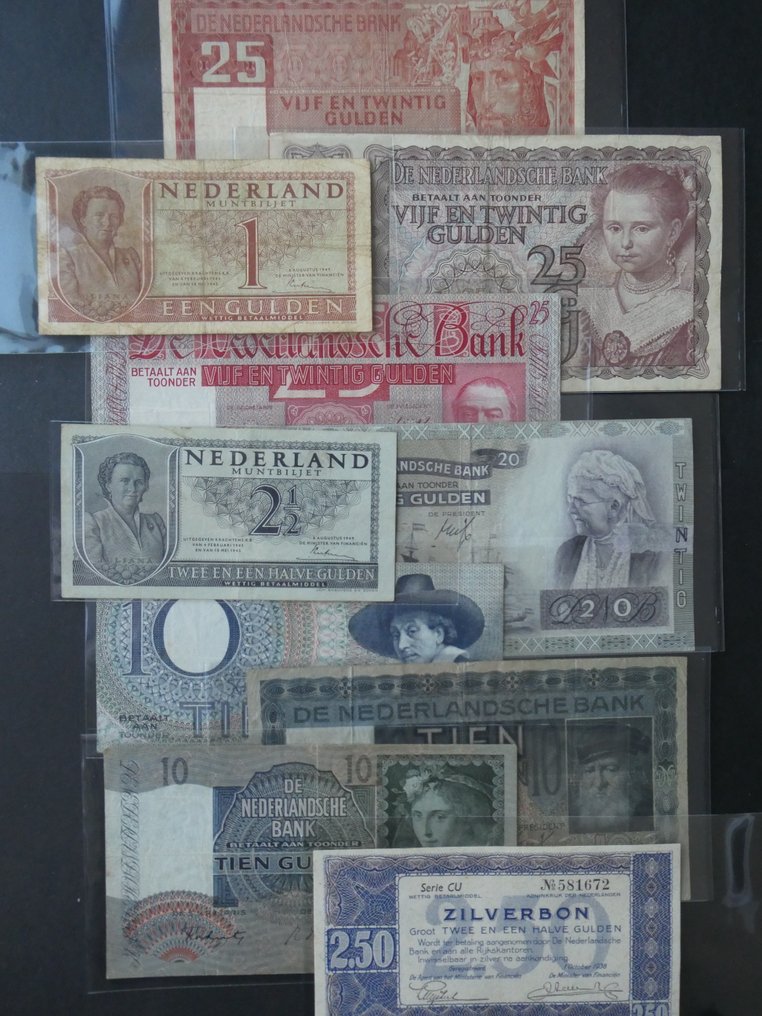 Ολλανδία. - 10 banknotes - various dates  (χωρίς τιμή ασφαλείας) #1.0
