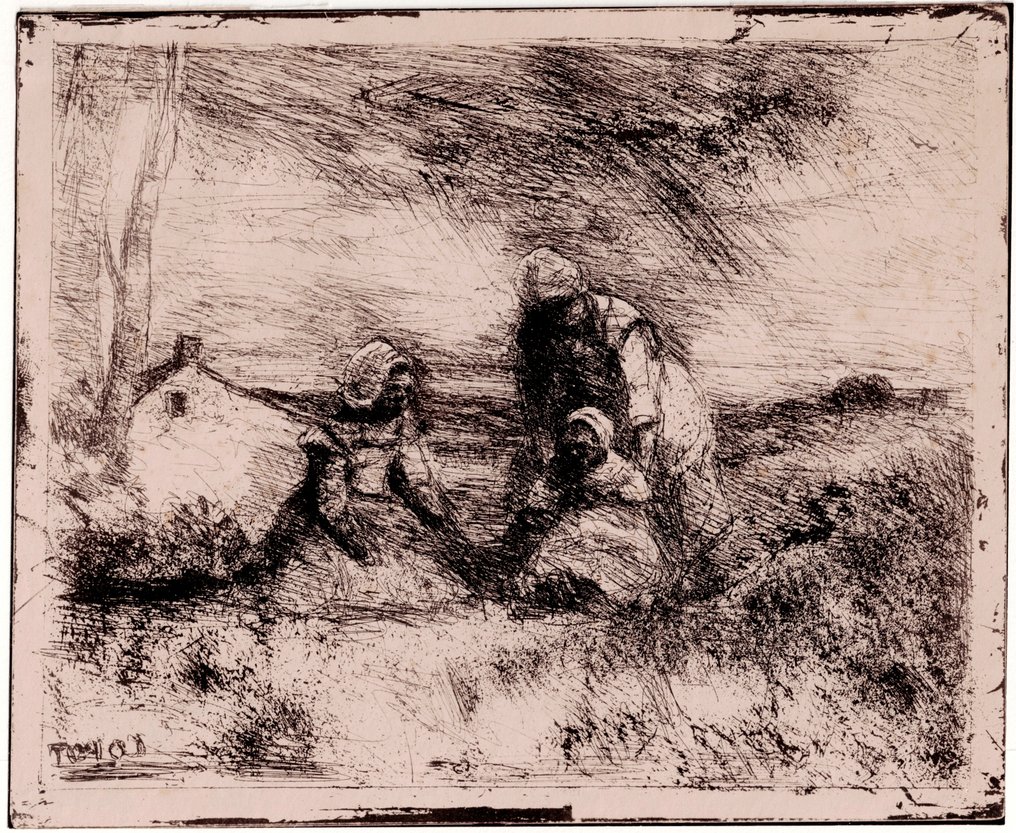 Jean Baptiste Camille Corot (1796-1875) - The Little Sister - 1854 #1.0