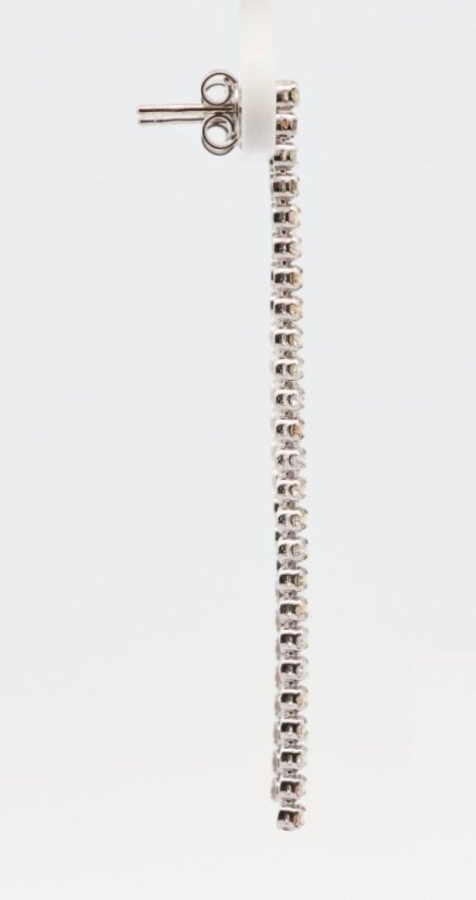 Σκουλαρίκια - 14 καράτια Λευκός χρυσός - 1.65ct. tw. Διαμάντι (Φυσικού χρώματος) #3.2