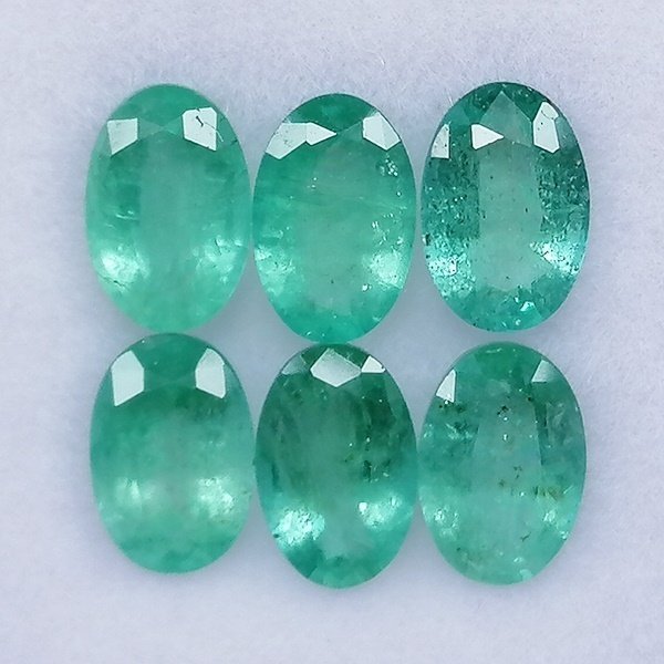 6 pcs Πράσινο Σμαράγδι - 2.44 ct - Instituto Gemólogico Español (IGE) - Μικρό λάδι #4.3