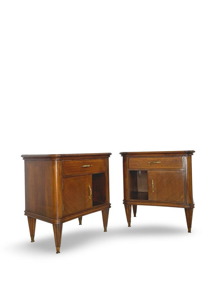 Natbord (2) - Valnød, Messing, Træ #2.1