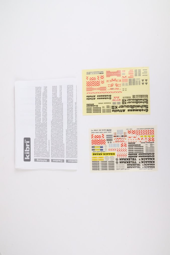 Kibri H0 - 10388, 13016/34 - Model train vehicles (3) - Variety of large cranes, some of which are already constructed. #3.2