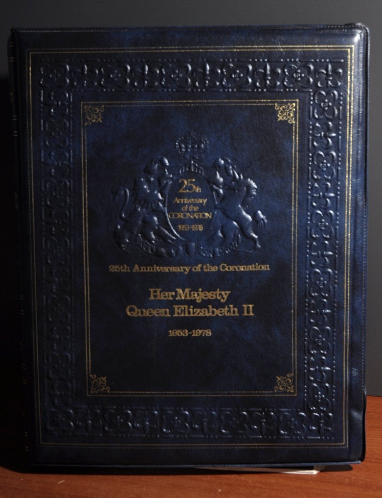 Engelske områder - Frimærkesamling '25 års jubilæum for kroningen' af dronning Elizabeth II 1953/1978. #1.0