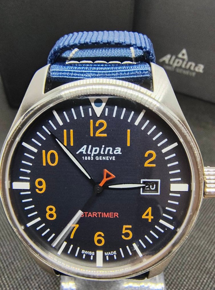 Alpina - Startimer Pilot Quartz Black - No Reserve Price - AL-240N4S6 - Men - 2017 #3.2