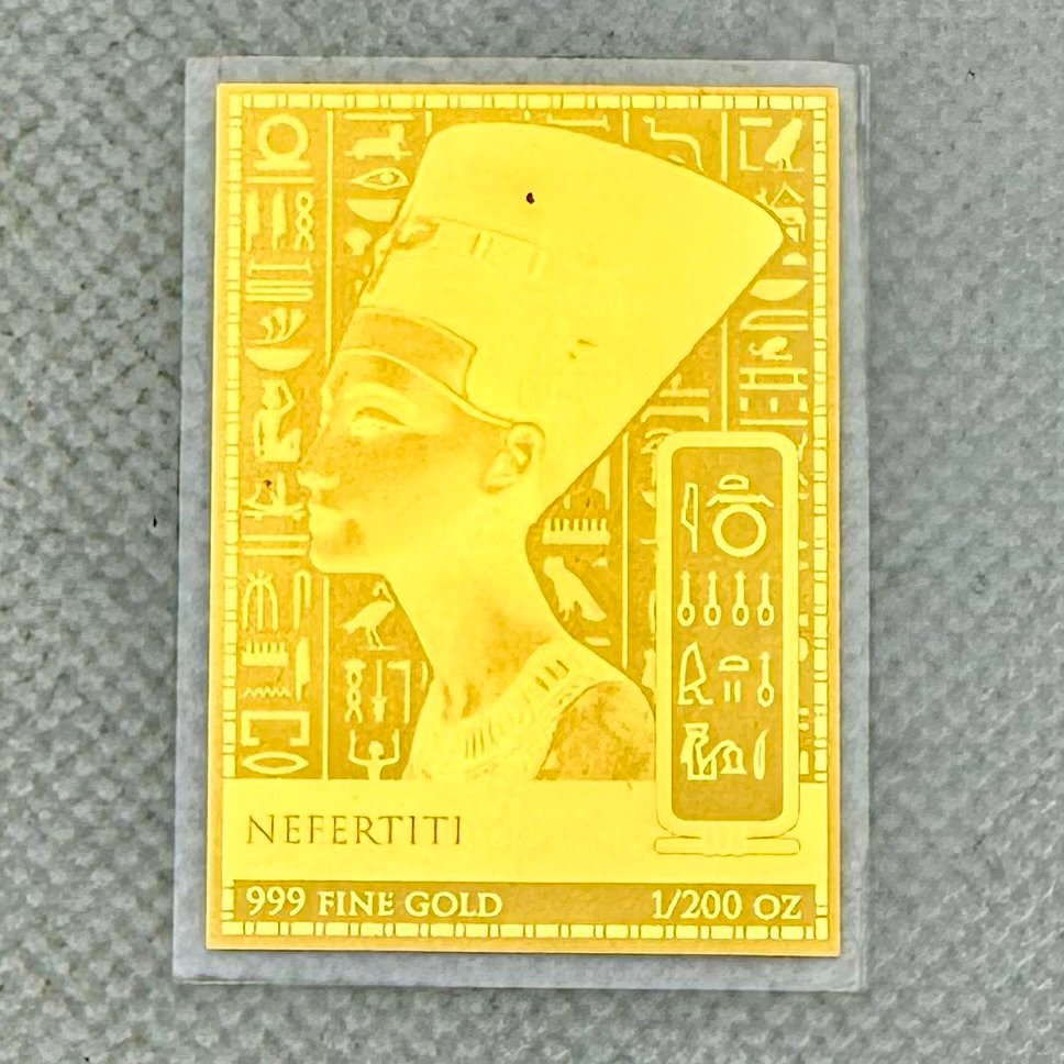 Chade. 5000 Francs Nefertiti, oro  1/200 Oz .999 - Free shipping within Spain  (Sem preço de reserva) #1.0