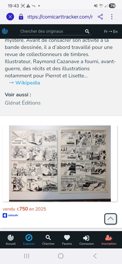 Cazanave, Raymond - 3 Original page - Bob Corton #4.3