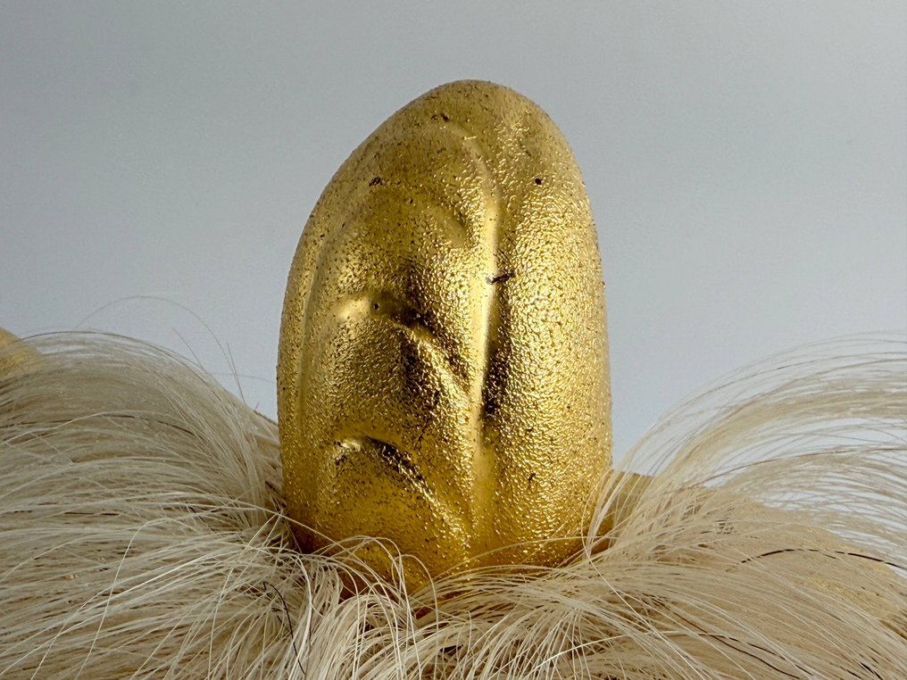 Ιαπωνισμός Σίντο · Κεφάλι λιονταριού SHISHI, ξύλινο γλυπτό με χρυσή βαφή. - Kamo Banzai - Object shinto - Shōwa period (1926-1989) #3.2