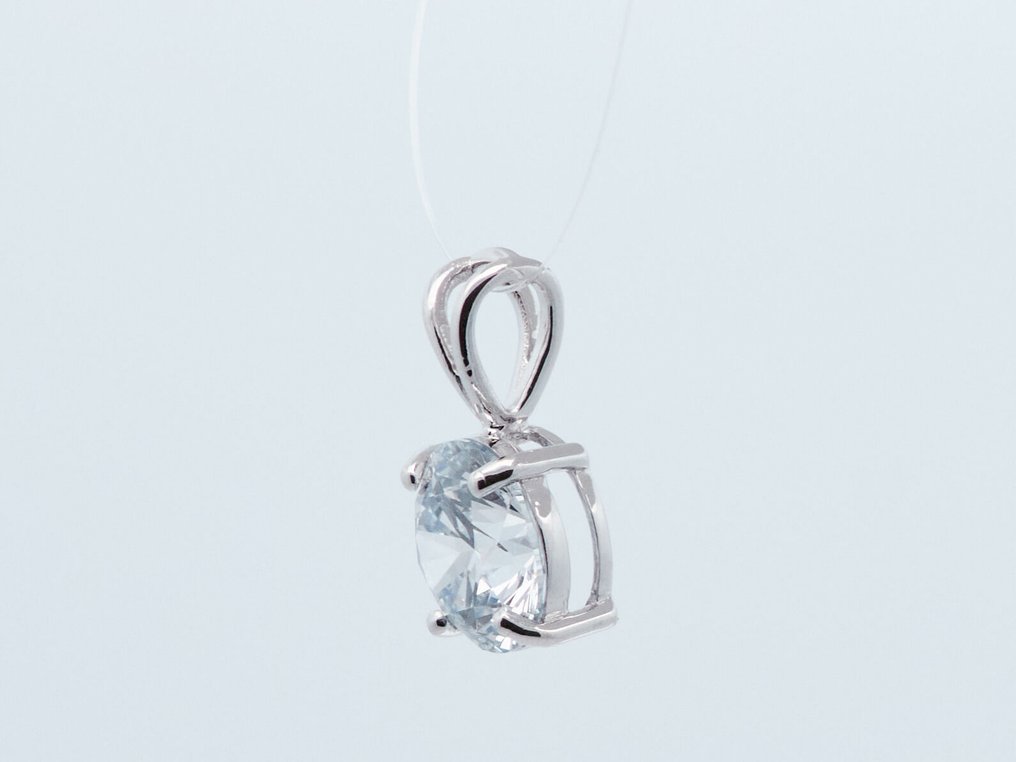 χωρίς τιμή ασφαλείας - Κρεμαστό κόσμημα - 14 καράτια Λευκός χρυσός - 1.58ct. tw. Διαμάντι (Εργαστηριακής καλλιέργειας) - Διαμάντι #4.3