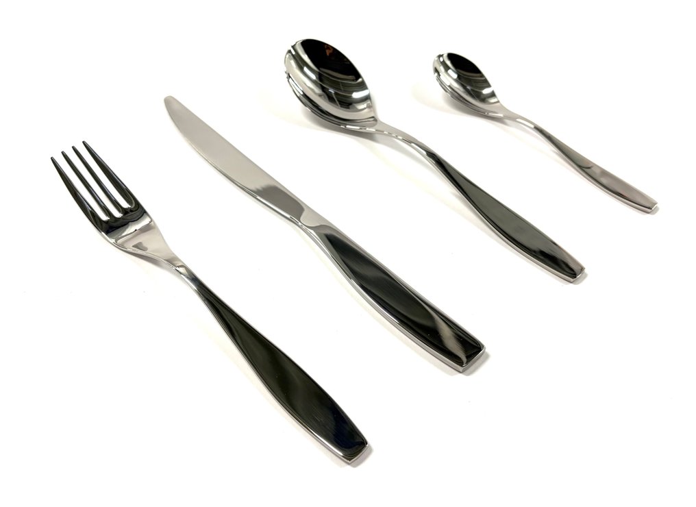 Alessi - Marco Zanuso - Juego de cubiertos (48) - Duna - 18/10 acero inoxidable #1.0