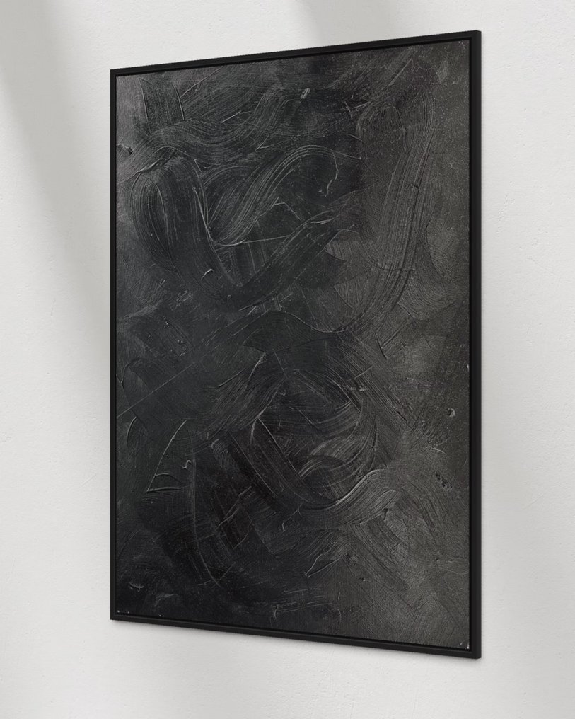 Anaïs LF - Gloire - Homage to Pierre Soulages - Abstract expressionism dark ART - Original and unique art #4.3