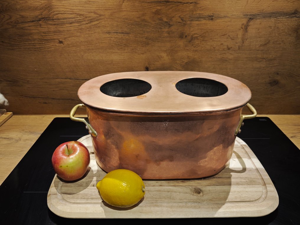 lyon louveteaux - lyon louveteaux - 烹饪锅 (2) - 双层隔水炖锅 - 铜 - Louvetaux Lyon 3,97kg #1.0