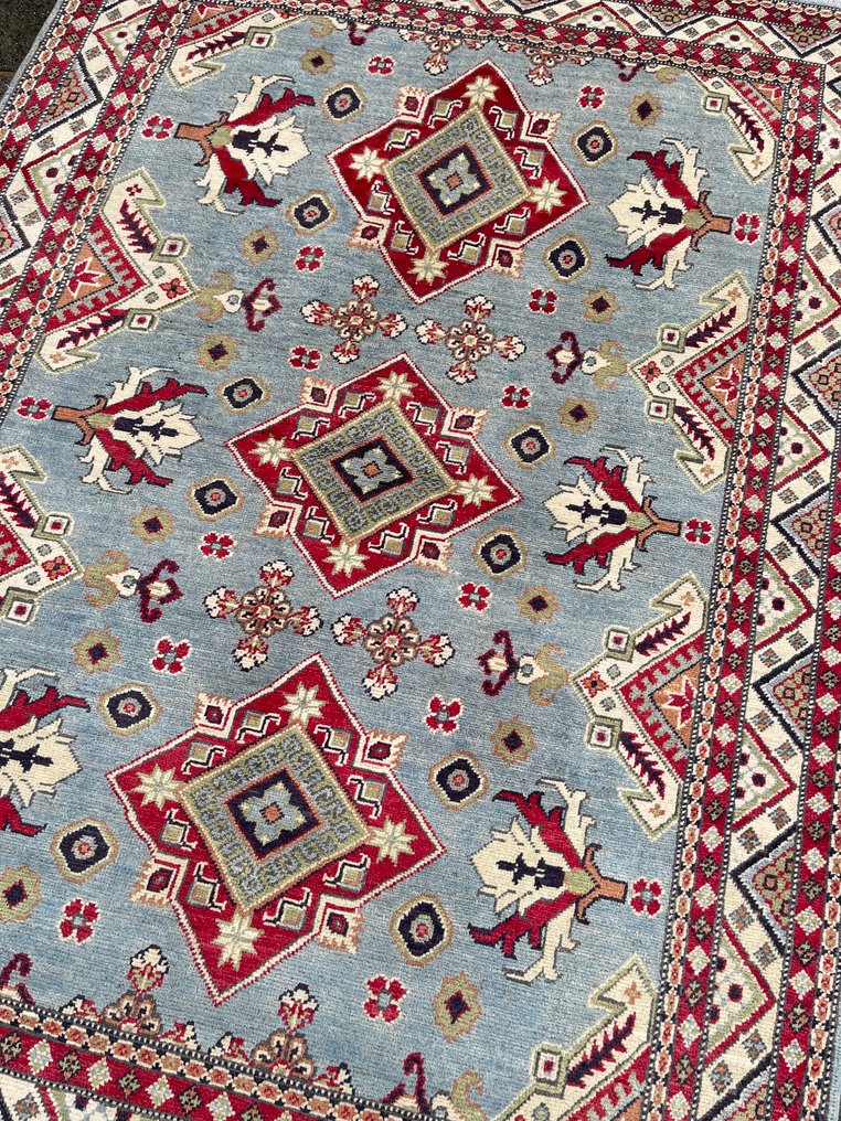 Fine Afghan Shirwan - unused - hand-knotted - wool - new - Carpet - 205 cm - 151 cm #4.3