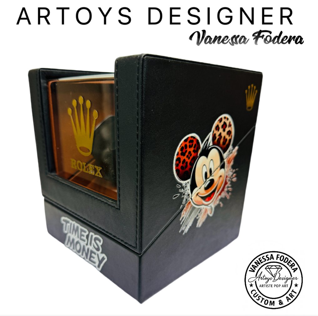 Vanessa Fodera (1981) - « TIME IS MONEY » ART & TIME (watch winder XXL automatic) #1.0