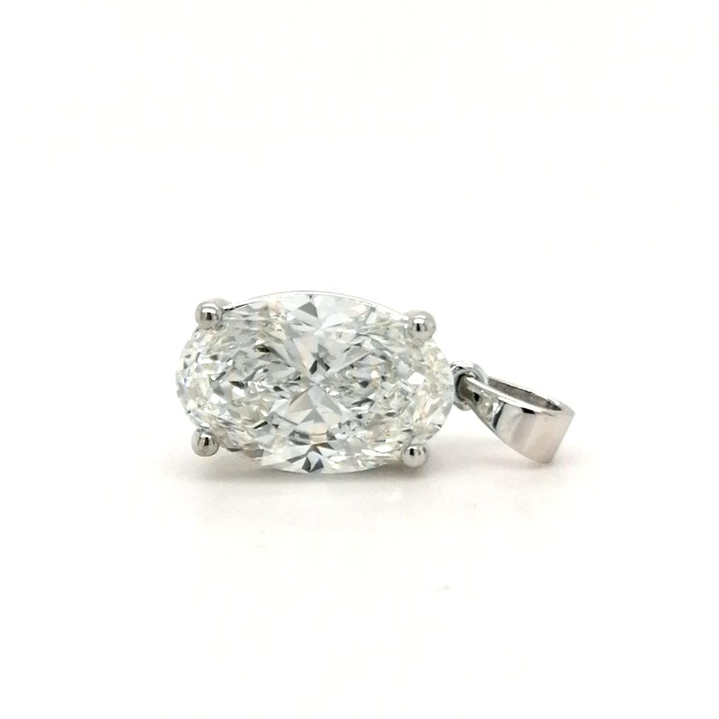 Utan reservationspris - Hänge - 18 kt Vittguld - 3.06ct. tw. Diamant (Labbodlad) #4.3