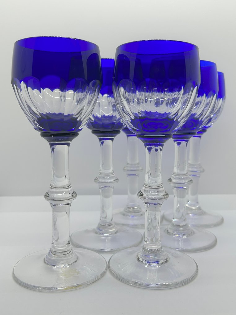 Saint Louis - Chalice (6) - Bristol - Crystal - Cobalt blue #1.0