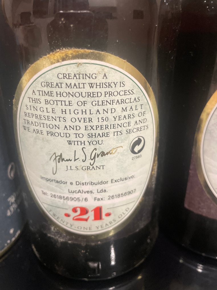 Glenfarclas 21&yo & 25yo  - b. 1990s - 700ml - 2 bottles #4.3