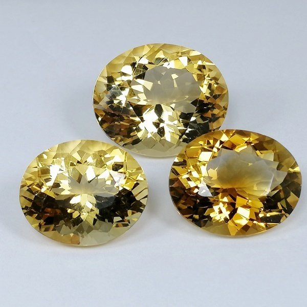 3 pcs Citrine - 43.28 ct - Instituto Gemólogico Español (IGE) #1.0