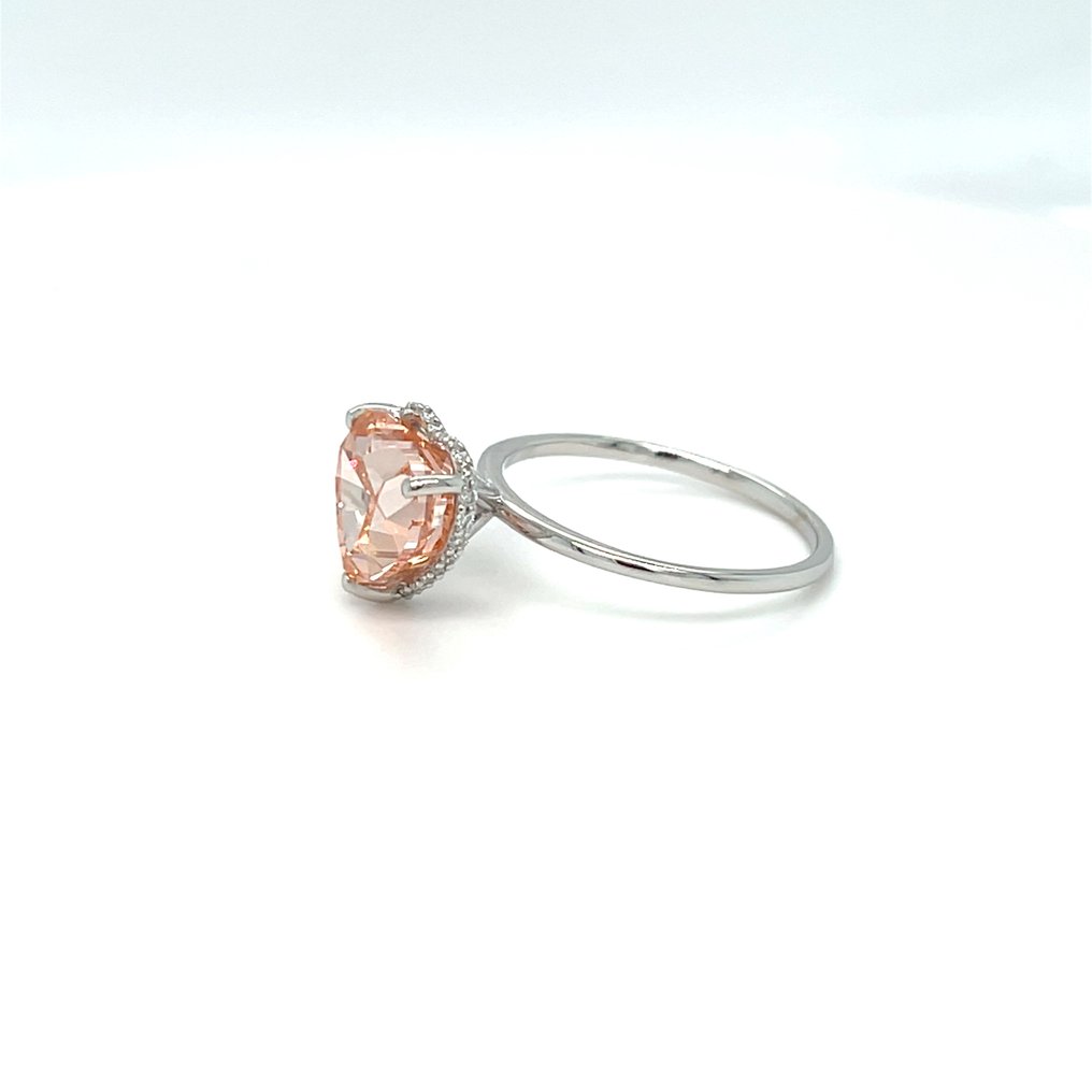 Ring - 14 kt Weißgold -  5.32ct. tw. Rosa Diamant (Laborgezüchteter (Lab Grown) Fancy-Diamant) - Diamant #3.2