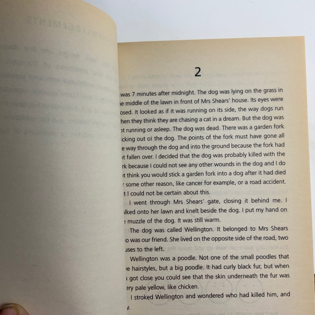 Signed; Mark Haddon - The Curious Incident of the Dog in the Night-Time - 2004 #3.2