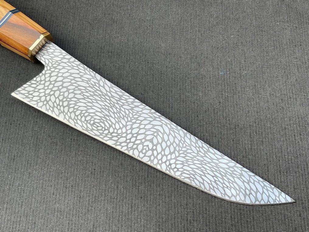 Custom Craft Knife - 餐刀 - 鋼, 木 - R572 #2.1