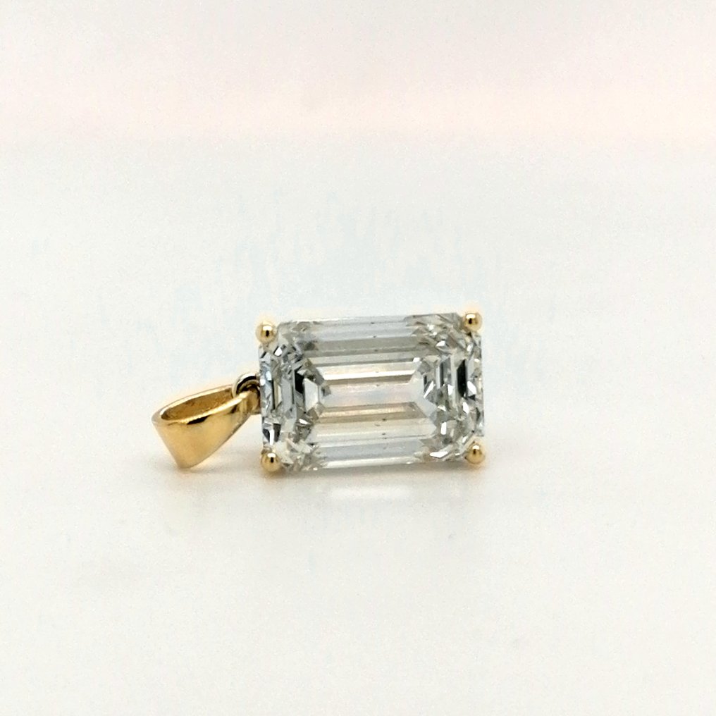 Sans prix de réserve - Pendentif - 18 carats Or jaune -  3.01ct. tw. Diamant (Cultivé en laboratoire) - E VS1 #2.1