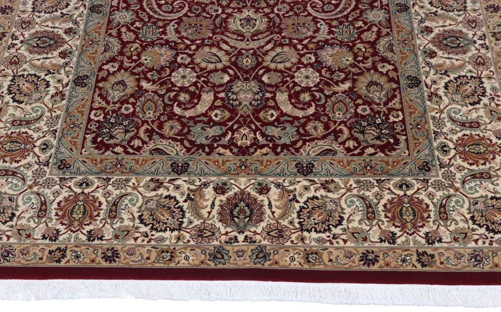 Tabriz Inspired Very Fine Wool&Silk Carpet with Luxurious Design - Very Soft & Plush Pile - Carpet - 185 cm - 126 cm #4.3