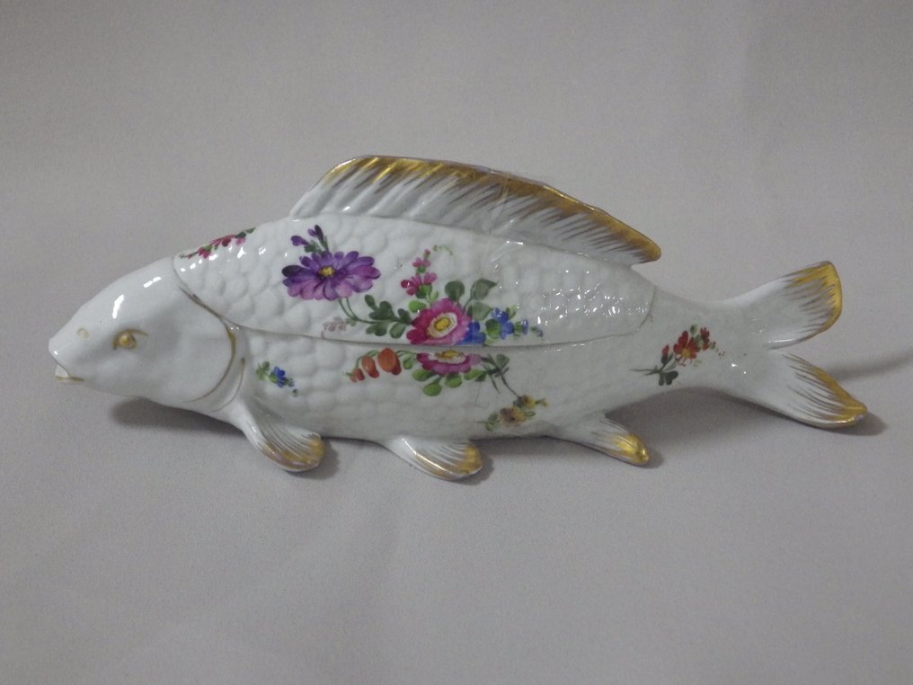 Schierholz & Sohn - 玩具人偶 - Poisson "boîte en porcelaine" - 瓷 #1.0