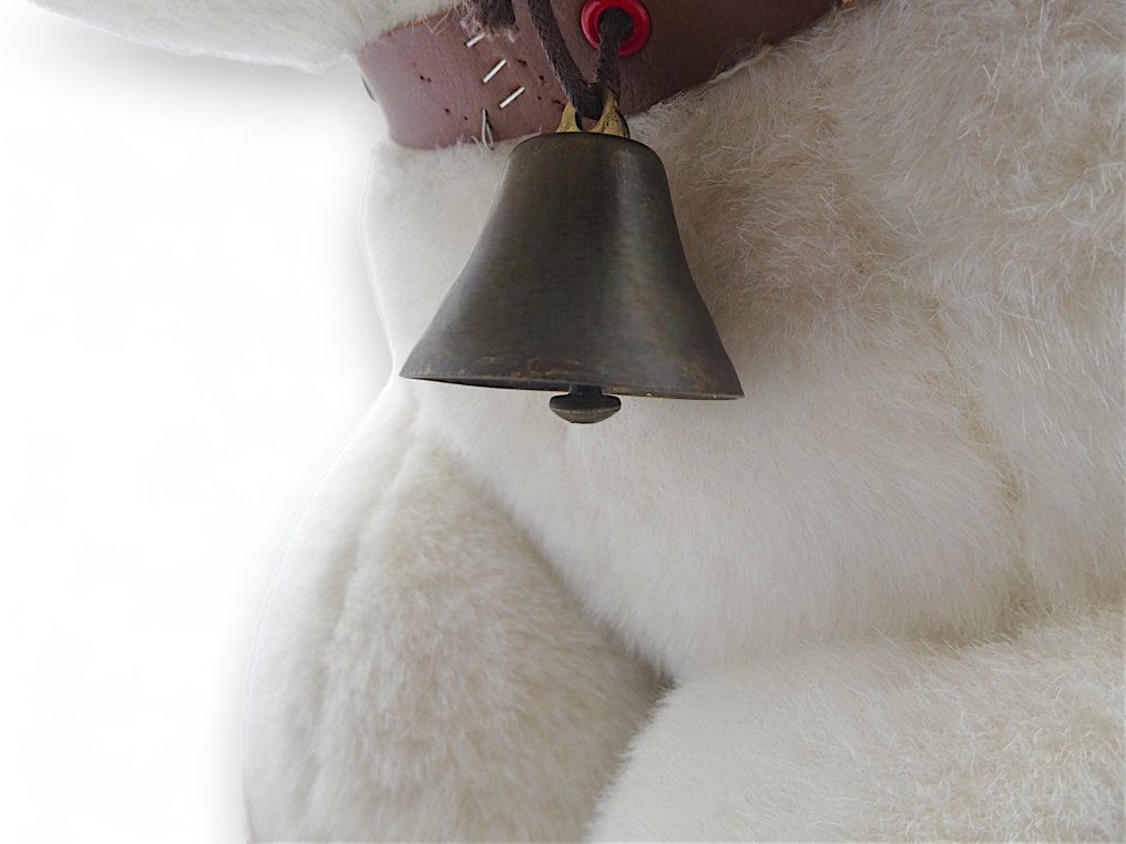 Homcom - Toy "Cane a Dondolo", XXL (65 cm) in Peluche con Base in Legno Levigato a Mano - 1980-1990 #2.1