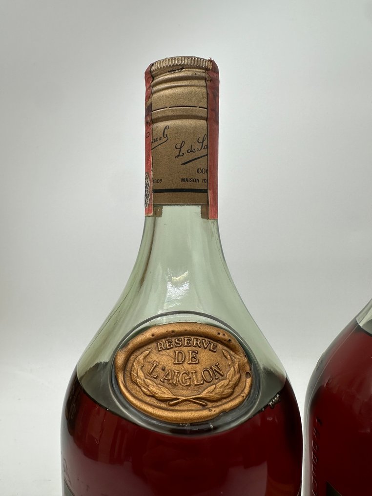 Salignac - Napoléon Réserve de L'Aiglon - Très Vieille Fine Cognac  - b. 1970s - 75cl - 2 bottles #1.0