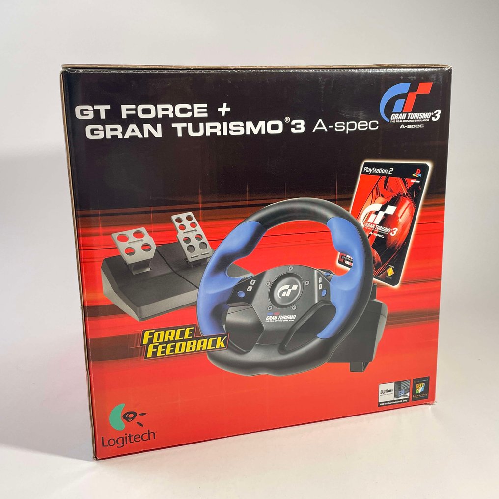 Logitec - Playstation 2 (PS2) - PS2 Logitech GT Force + Gran Turismo 3 A-spec - 電玩遊戲商品 - 帶原裝盒 #3.2