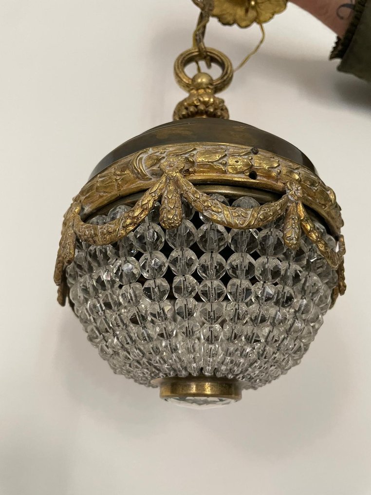 吊灯 - 黄铜色, 水晶 - 热气球灯 #1.0